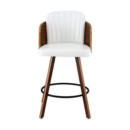Artiss Wooden Bar Stools Swivel Kitchen Counter Stool Chair 58cm Seat Height
