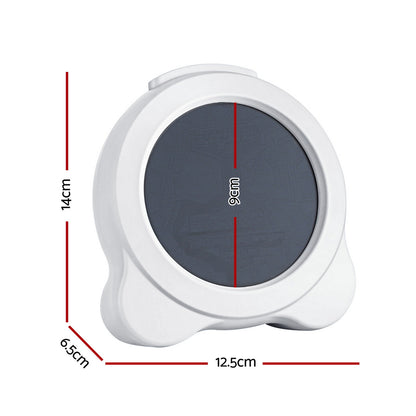 Artiss 3.8" Digital Day Clock Calendar Alarm LCD Display White