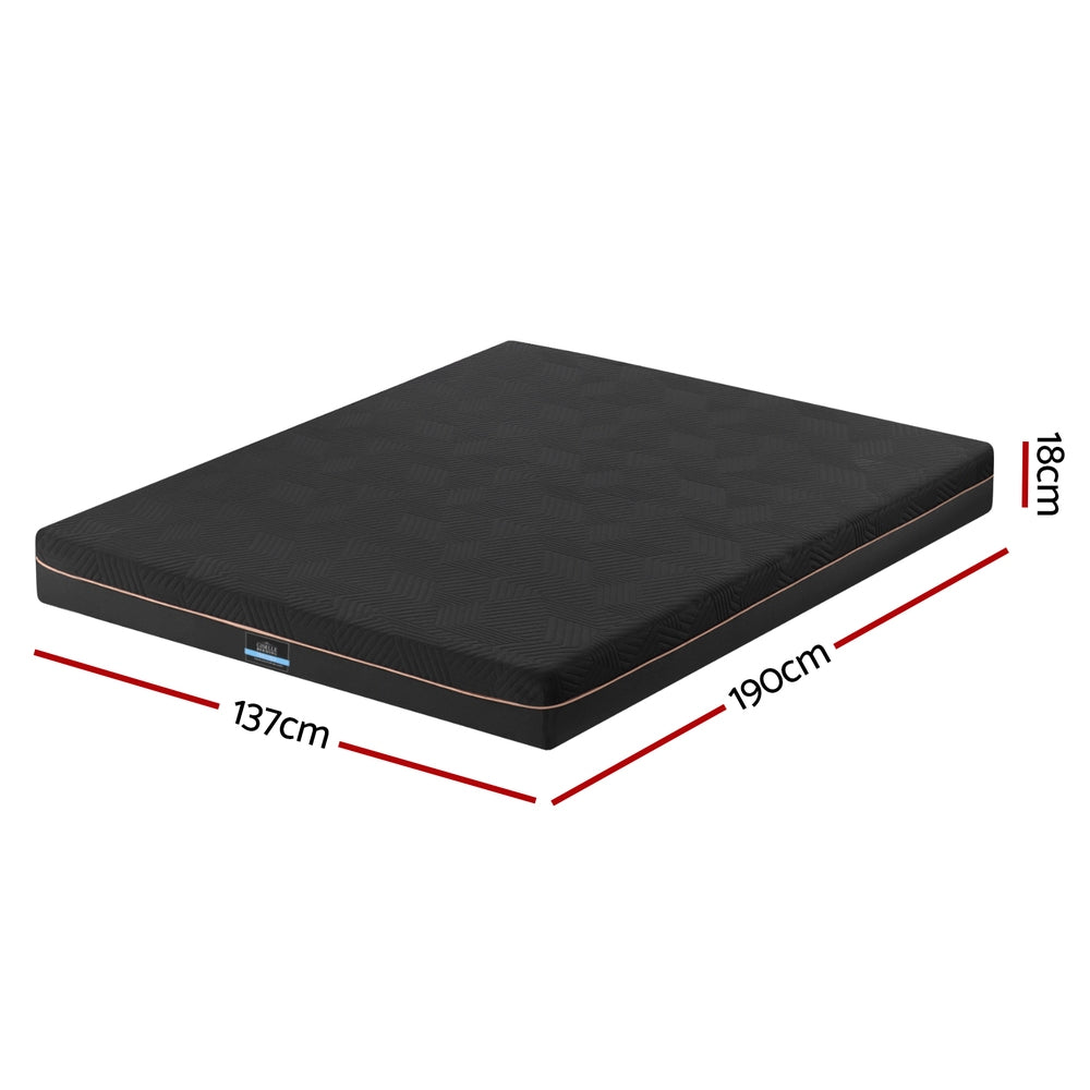 Giselle 18cm Memory Foam Mattress Green Tea Foam Cool Gel Foam Mattresses Double