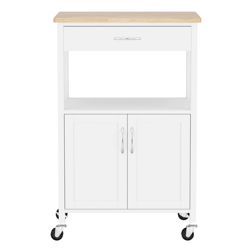Artiss Kitchen Island Trolley Rolling Serving Cart Storage Drawer Cupboard 60cm