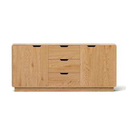 Artiss Buffet Sideboard Cabinet Storage Kitchen Cupboard Drawers Round Edge Oak