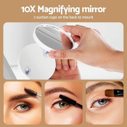 80x65cm Embellir Makeup Mirror Hollywood Vanity with LED Light Silver Legs