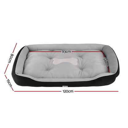 i.Pet Pet Bed Dog Bed Soft PP Cotton Mat Sleeping Comfy Cushion Washable Extra Large