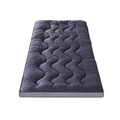 Giselle Bedding 5cm Pillowtop Topper Bamboo Polyester Blend Fibre Pad for Back Pain Relief Washable Overfilled Bed Protector 500GSM Single
