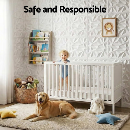 Artiss 3D Wall Panels Diamond PVC Decorative Panels 50x50cm Set of 15 Feature Wall
